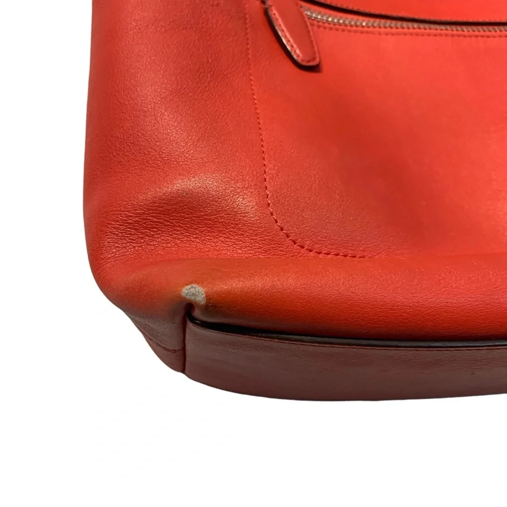 Coach Legacy Leather Hobo Shoulder Bag Burnt Red Adjustable Strap Purse